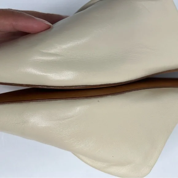 Vince Hedi Pointed Toe Mules Cream Size 8.5 - Picture 5 of 12